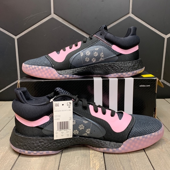 adidas | Shoes | New Adidas Marquee Boost Low Black Pink Shoes | Poshmark
